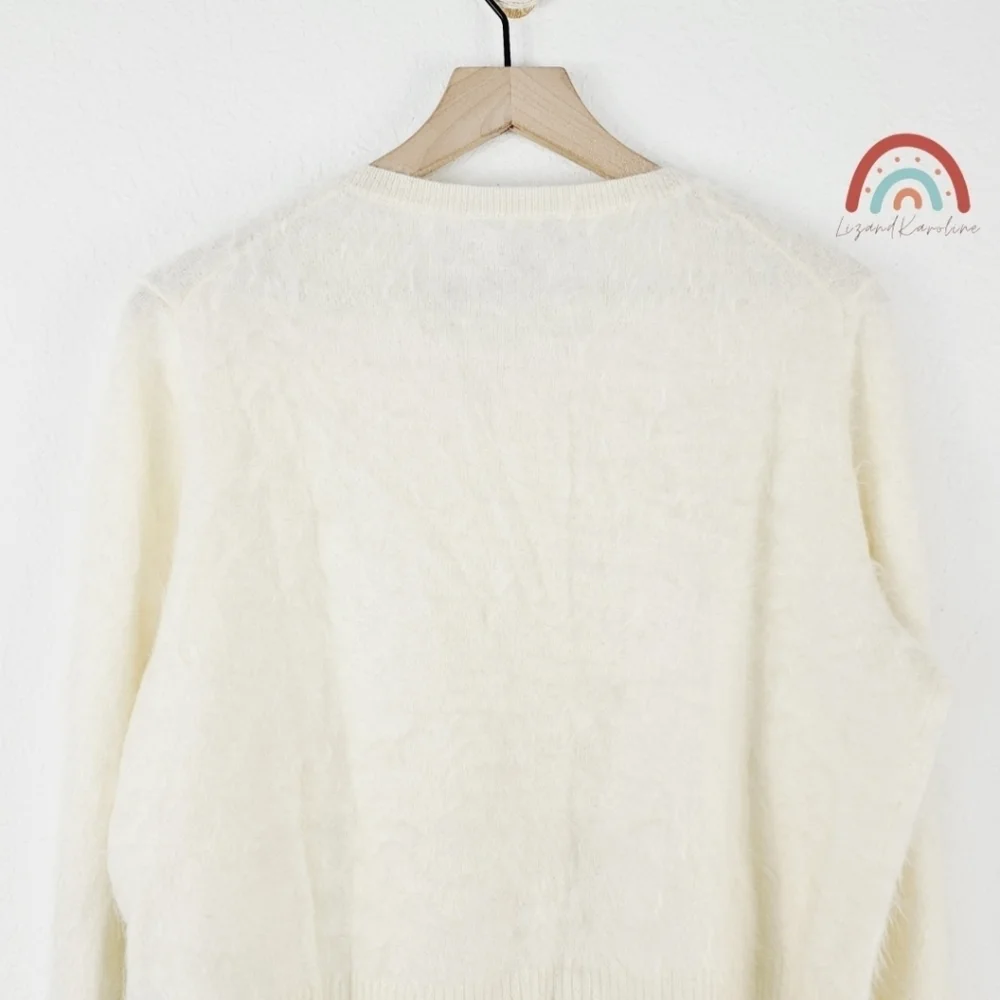 New! J. Crew Brushed Cashmere Cropped Cardigan